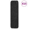 VidaXL Antirutsch Stufenmatten 15 Stk. 75x20 cm Anthrazit Rechteckig