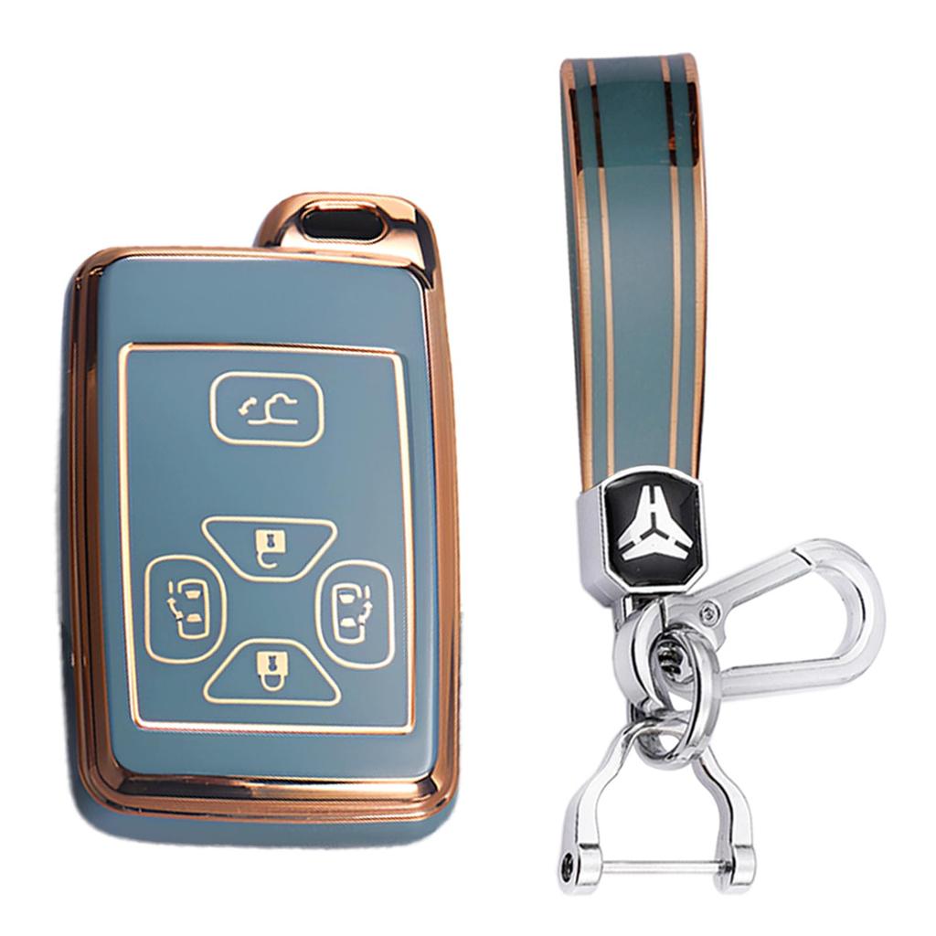 KUNIO Silicone Key Case Key Holder 5 Button for Toyota Alphard Estima Noah 60 Series 70 Series Voxy 60 Series 70 Series Vellfire Isis Auris Ist Allion