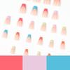 Wearable French Nail Tips: Five Color Finished Manicure Stickers Set