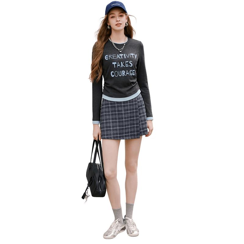 

Xiangying Women s Retro Embroidered Long-Sleeve T-Shirt L