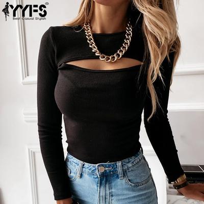 Damenmode, lässig, einfarbig, bedruckt, Herbst/Winter, langärmelig, O-Ausschnitt, Pullover und lange Ärmel