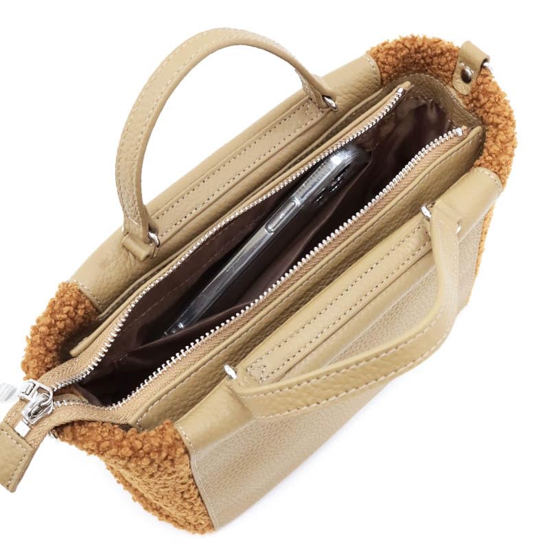 shoulder bag Avec Sand 2-way 61-6805 Beige/Mocha