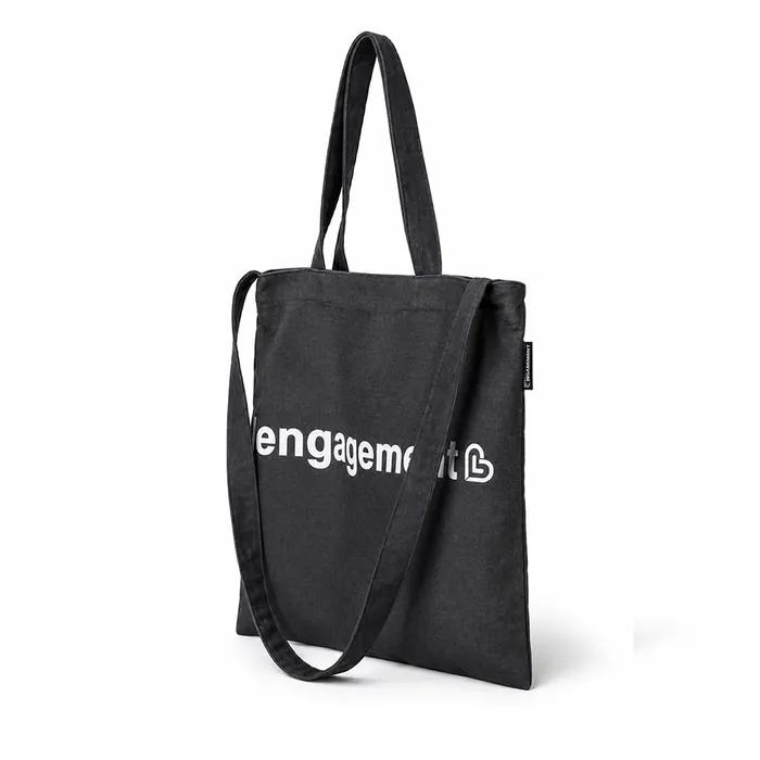 Story Logo Two-Way Denim Eco Bag [Black]