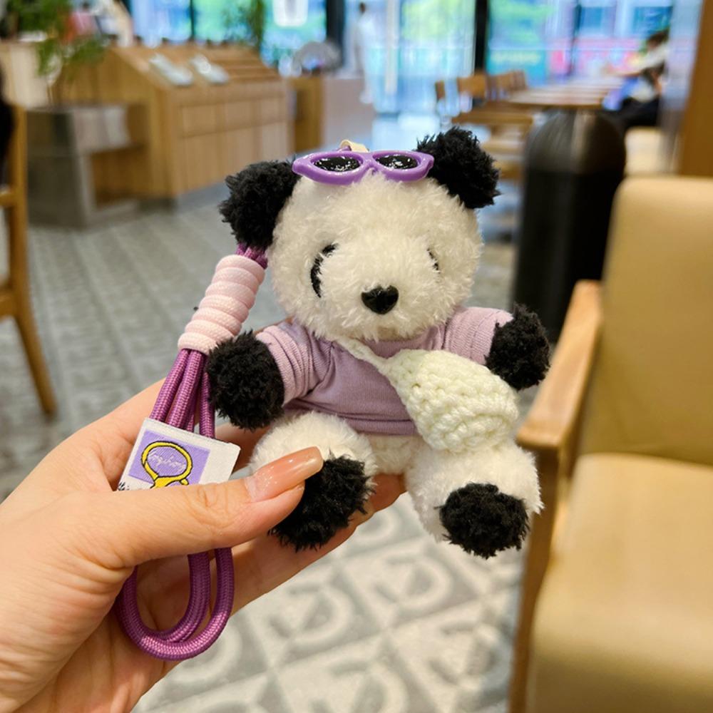 Cute Cartoon Plush Little Bear Pendant Soft Bag Charm Backpack Decorations