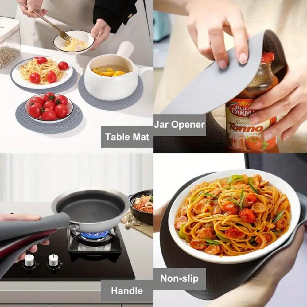 Multi-purpose Restaurant Silicone MATS, Durable Kitchen Drying MATS, Silicone Microwave MATS, Anti-slip Silicone Tripods, Hot Po