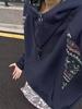 2025 Men's Plus Velvet Heavyweight Hoodie - Trendy American Lazy Style, Loose Fit, Perfect for Couples in Spring & Autumn.