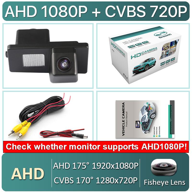 GreenYi CCD AHD1080P Night Vision Car License Plate Light Rear View Camera For Ssangyong Rexton Lester Kyron Korando 2011-2014