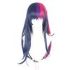 Synthetic Twilight Sparkle Wigs for Women Dark Blue Purple Long Straight Hair Wig with Bangs Pony Cosplay Costume Little Horse