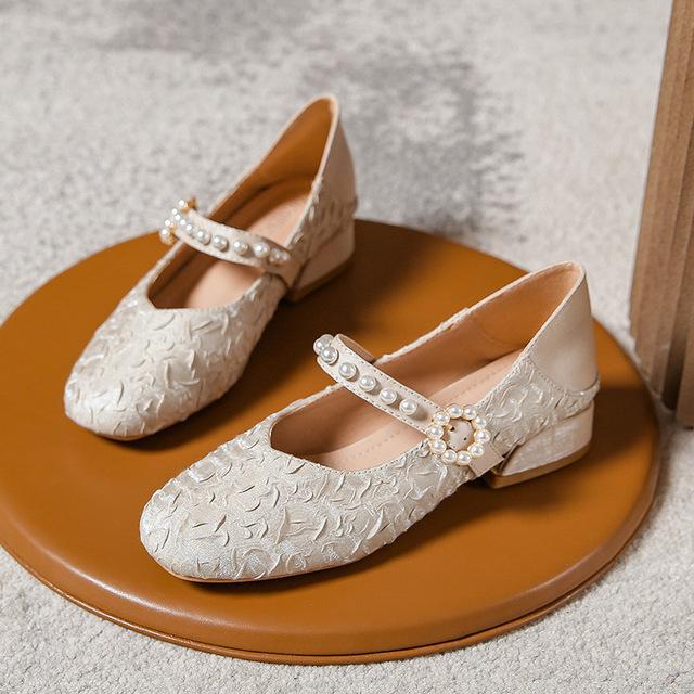 

Туфли на массивном каблуке, женские весенние новые весенние нежные свадебные туфли с квадратным носком, туфли Мэри Джейн, женская обувь, туфли-лодочки, большие размеры 33-43 33