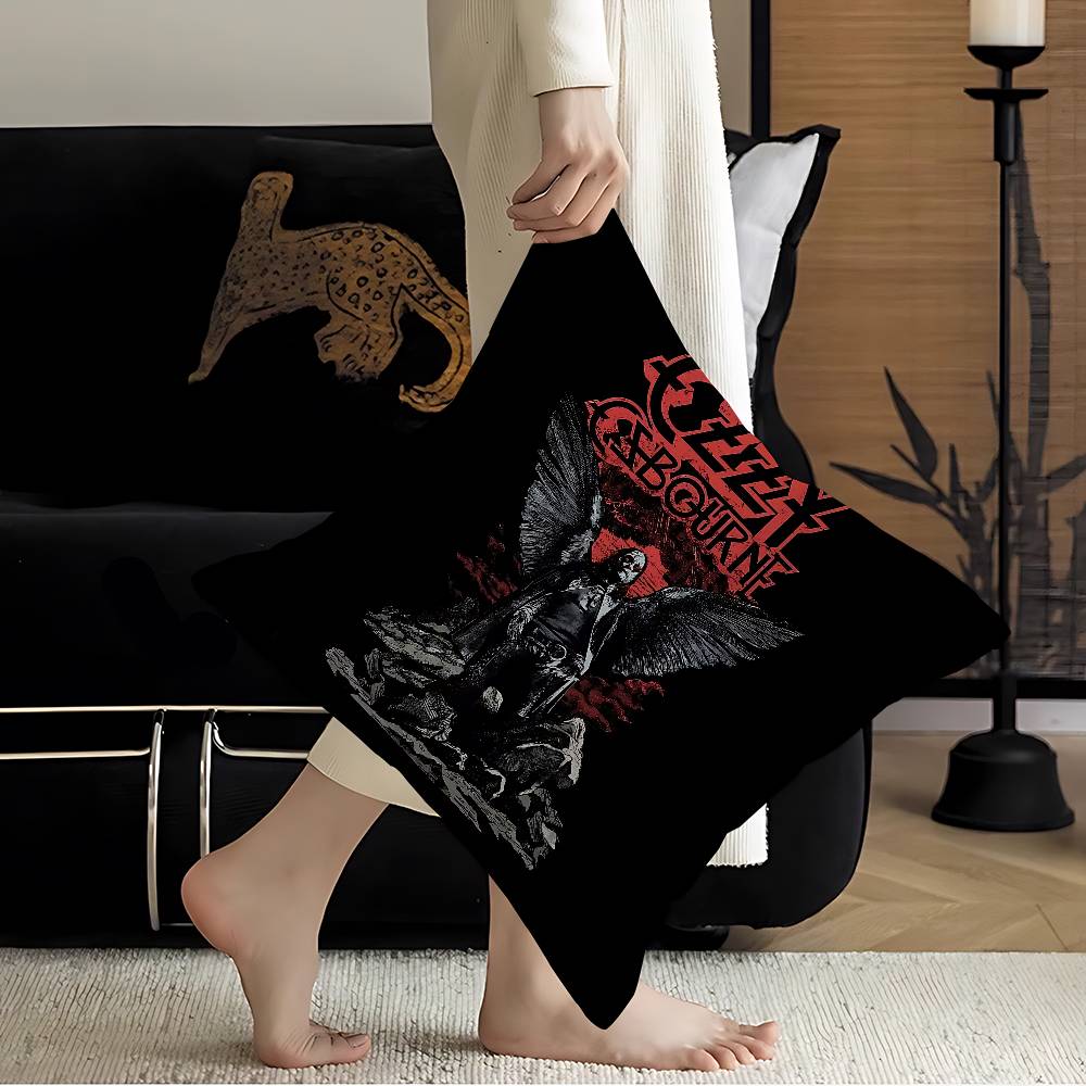 Heavy Metal Band Rock Decorative Room Aesthetics Pillow Case Home Decor Bedroom Sofa Bed Couch Pillow Cover 45X45