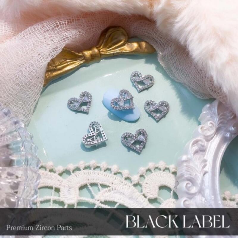 Bling Ribbon Heart Zircon Jewelry Parts