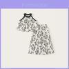 Childrens Summer Cotton Sleeveless Twopiece Set With Floral Print For Girls Aged 8 And Above