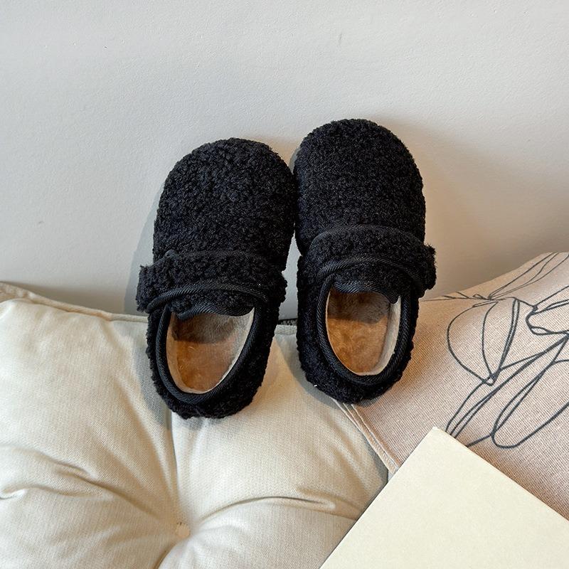Baby Baumwollschuhe Winter warm und Samt neu Klettverschluss Jungen und Mädchen flauschige Schuhe Studenten Klassenkameraden Kinderschuhe