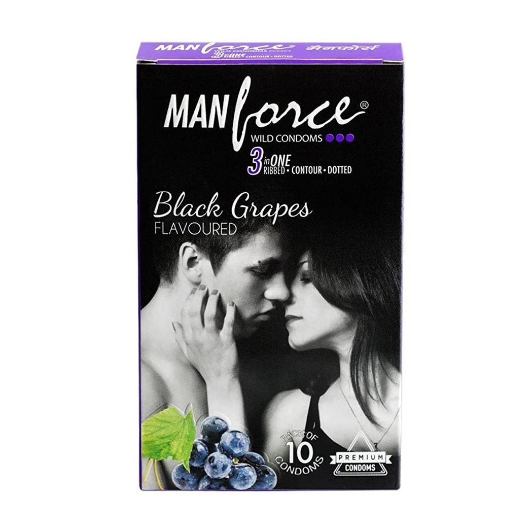 РџСЂРµР·РµСЂРІР°С‚РёРІС‹ СЃ Р°СЂРѕРјР°С‚РѕРј Р§РµСЂРЅРѕРіРѕ Р’РёРЅРѕРіСЂР°РґР° (10 С€С‚), Wild Condom Black Grapes,  Manforce