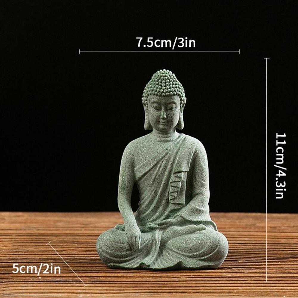 Buddha Statue Desk Accessorie Interior Accessories Buddhism Figurine Garden Statue Ornament Fish Tank Coffee Table Decor Buda
