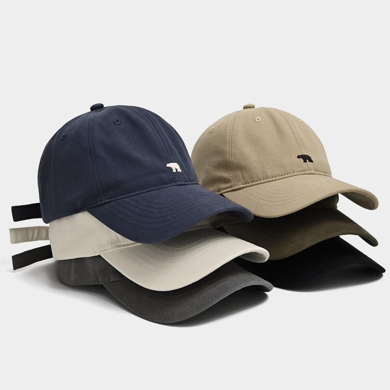 Baseball Cap Stylish Bear Embroidery Adjustable Air Permeable For Men And Women Sun Hat For For Men And Women Casual Outdoor Use Fashion Big Head