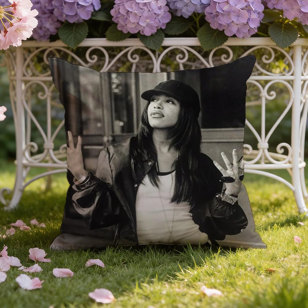 Sängerin A-Aaliyah Kissenbezug Home & Auto Doppelszenen Kissenbezug: Wendbar für höchsten Tragekomfort