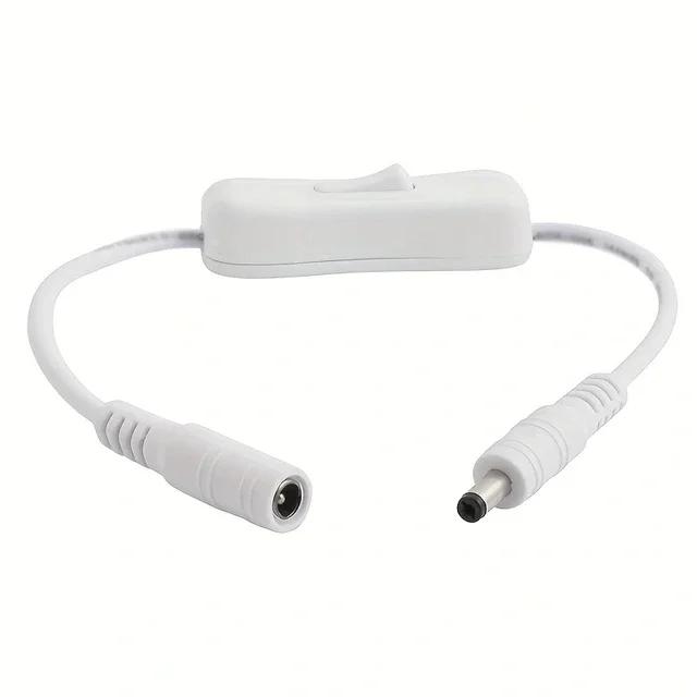 

Switch Extension Cable Support Data Transmit and Power Supply with On/Off Power Switch for LED Strips