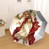1pc Angel Christmas Pattern Umbrella  Automatic Opening and Closing Umbrella, High quality Umbrella, Ideal Gift for Her 283