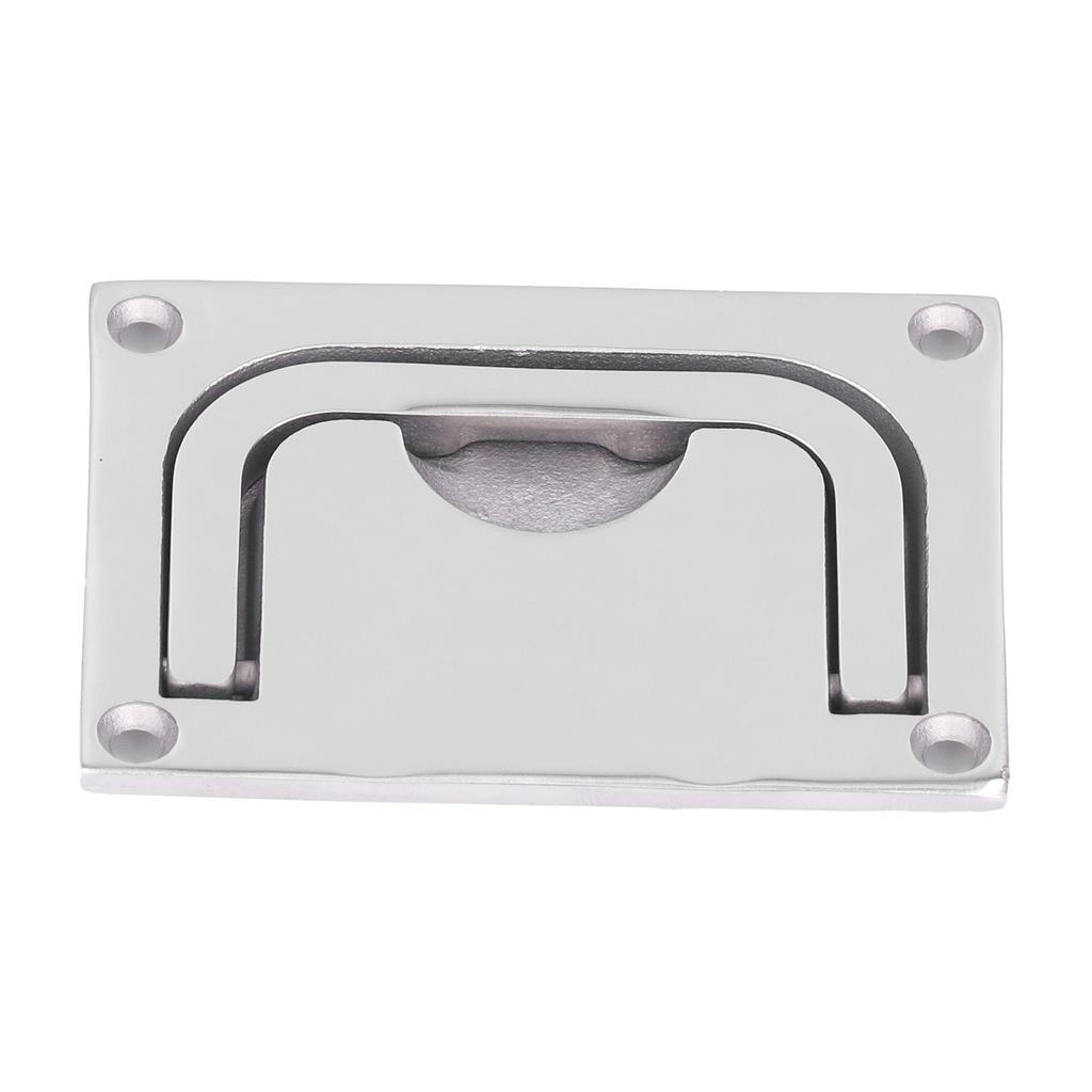 Båtring Lucka Drag Flush Lyft Däckskydd Handtag Marin 316 Rostfritt Stål Spegel Fyrkantig96x69mm