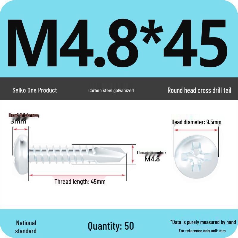 National Standard Hardened Galvanized Phillips Self-Drilling Self-Tapping Screws for Sheet Metal