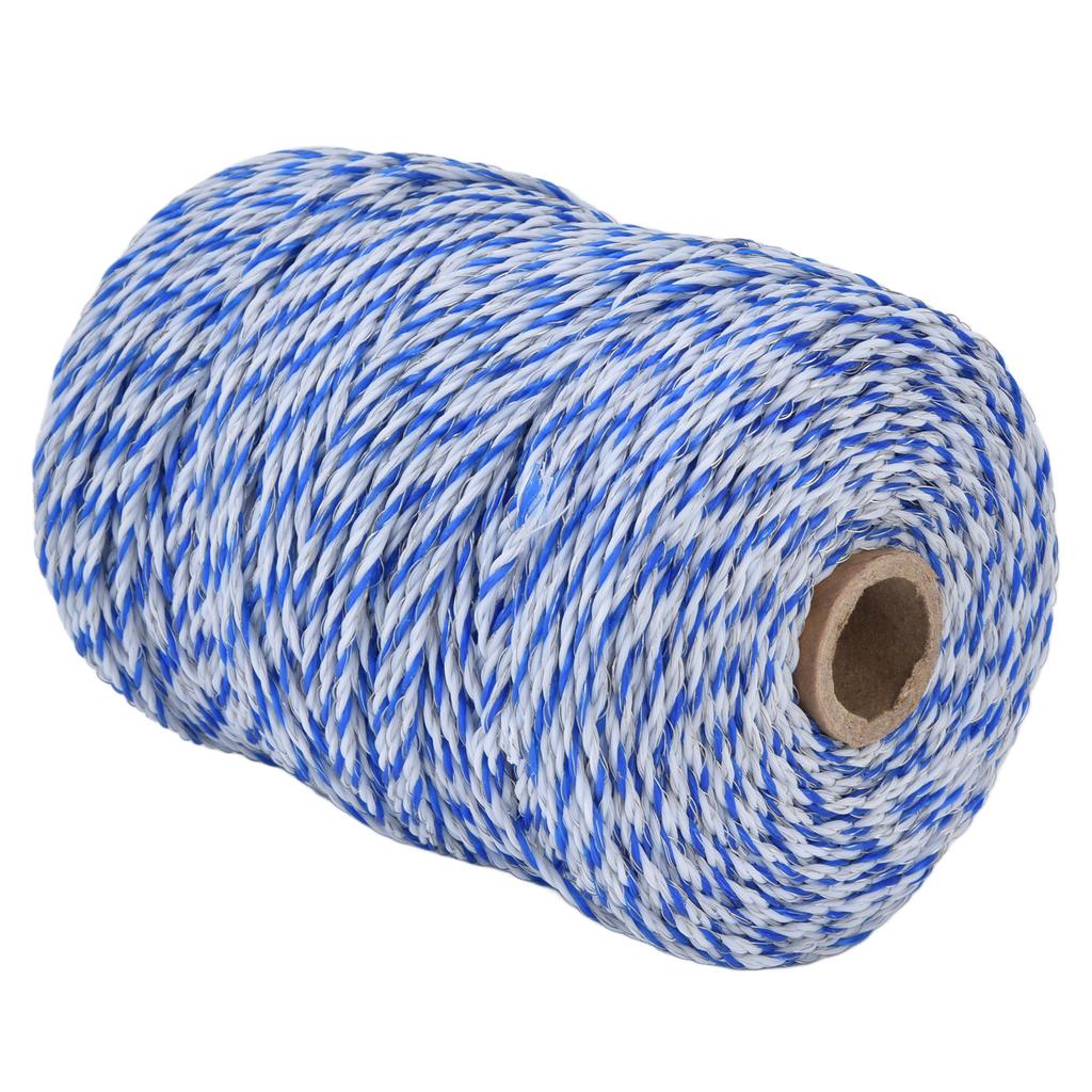 3mm 200 Meters Electric Fence Polywire Portable Electric Fence Rope Conductive Rope for Livestock
