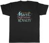 Personalised March Birthday Royalty Mens T-Shirt Tee Gift Top