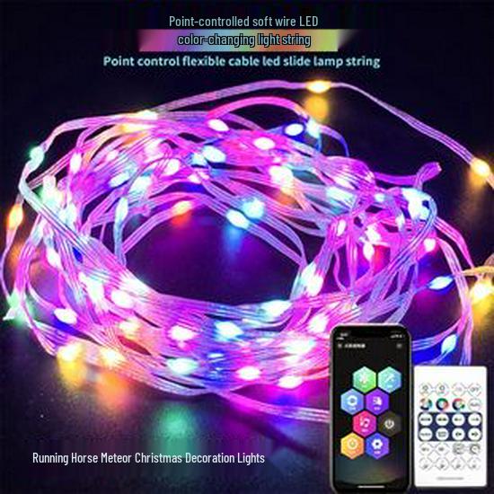 Christmas LED Firecracker Copper Wire String Lights - Battery-Powered Colorful Decorative Lights for Gift Boxes and Tree Hanging