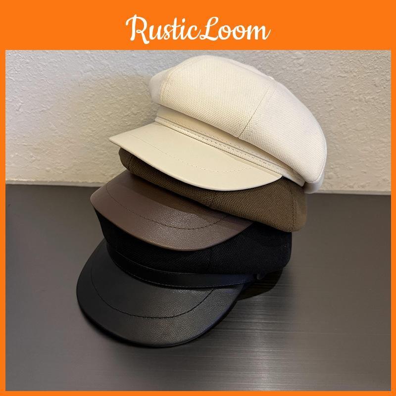 Solid Trendy Color Woolen Hats Curved Brim Autumn Winter Street Cao Fashion