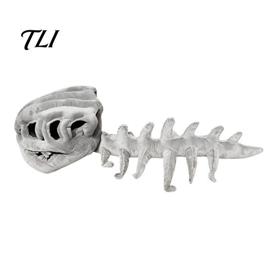 Einfach anzuziehendes Katzenkostüm, Dinosaurierskelett-Kostüm, Plüsch-Kapuzen-Outfit, Niedliches gruseliges kreatives Party-Accessoire, Halloween-Haustierkleidung für Kätzchen, Trick