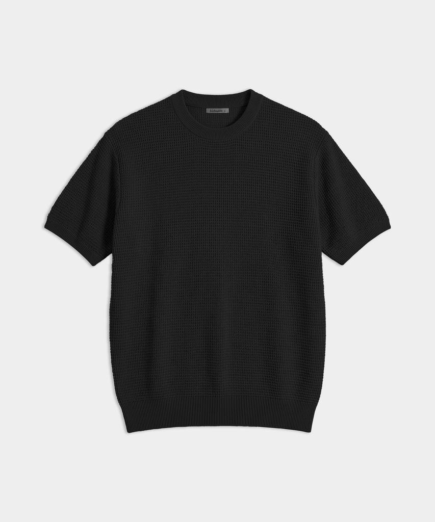 BIRBANTE Summer Washable Essential Round Knit - Black