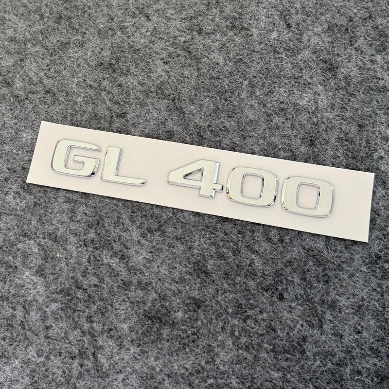3D ABS Plastic Car Rear Logo Badge GL 63 350 400 450 550 4MATIC Nameplate Sticker For Benz GL Class