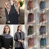Embroidery Viscose Hijab Retro Cashew Cotton Muslim Women Scarf Wraps Ladies Elegant Shawls Turban Headscarf Beach Shawl