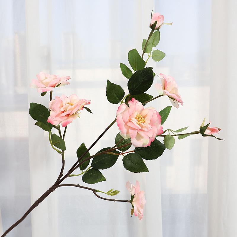 

High-end simulated flower iceberg rose home living room desktop decoration fake flower photography props ornament розовый