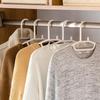 Japanese-Style Non-Slip Thickened Plastic Clothes Hanger for Dormitory, Balcony, or Wardrobe.