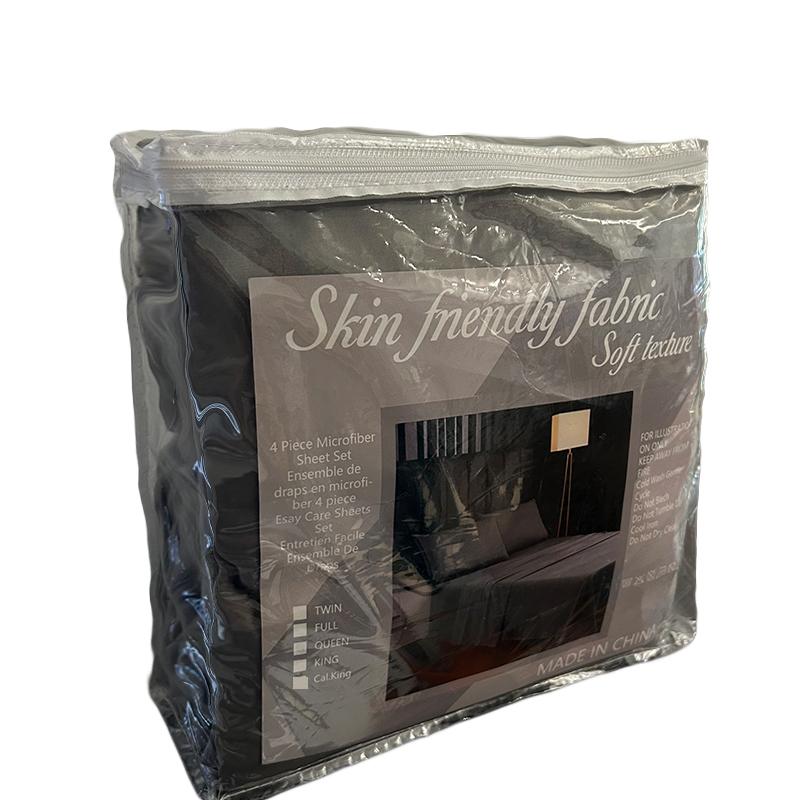 3/4 PC Bed Sheet Set Solid Color Mattress Protector Soft and Comfortable Bedding Bed Sheet Non-Slip Deep Pocket Fitted Sheet Set