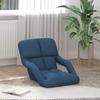Adjustable Floor Chair with Armrests 5 Position Reclining Backrest Fabric