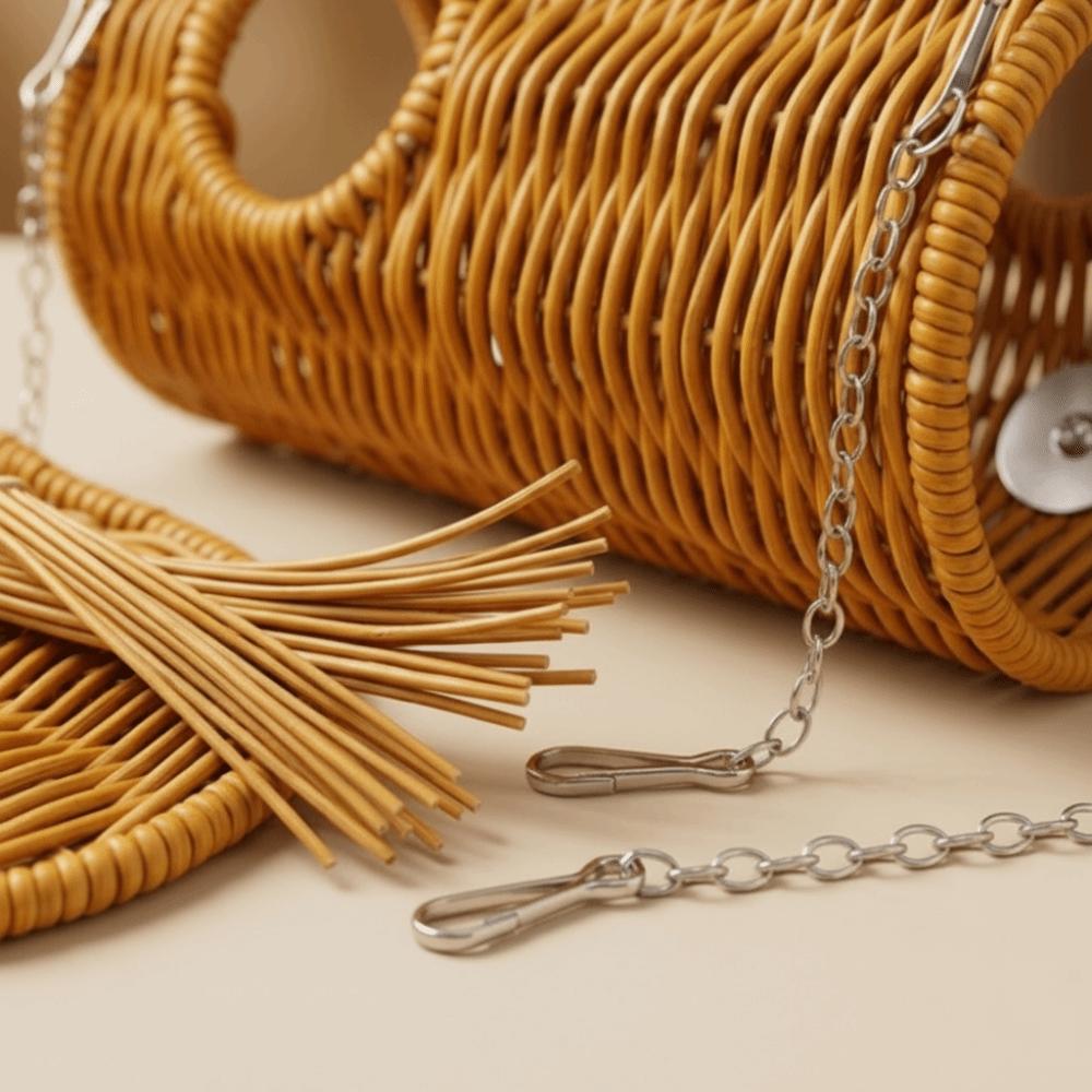 Decorative Bite Resistant Woven Bird Nest Durable Cooling Bird Cage Hammock Ventilated Pet Nest House for Hamsters Parrots