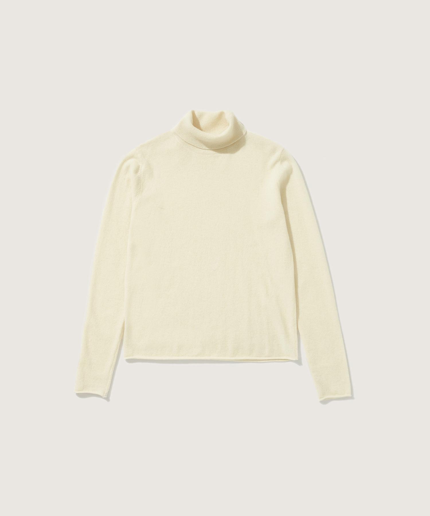 Plack Woman Turtleneck Knit Ivory O/S/Free