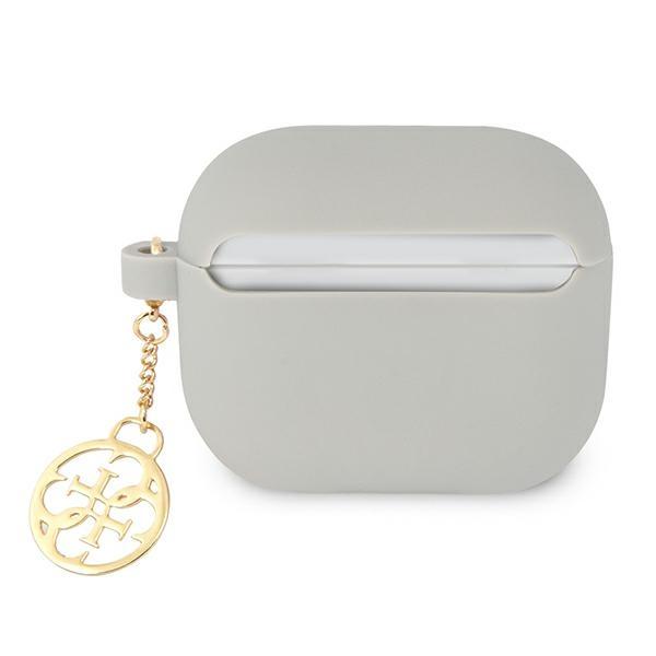 Guess Gua3Lsc4Eg Airpods 3 Coverszary/Grey Silicone Charm 4G Collection