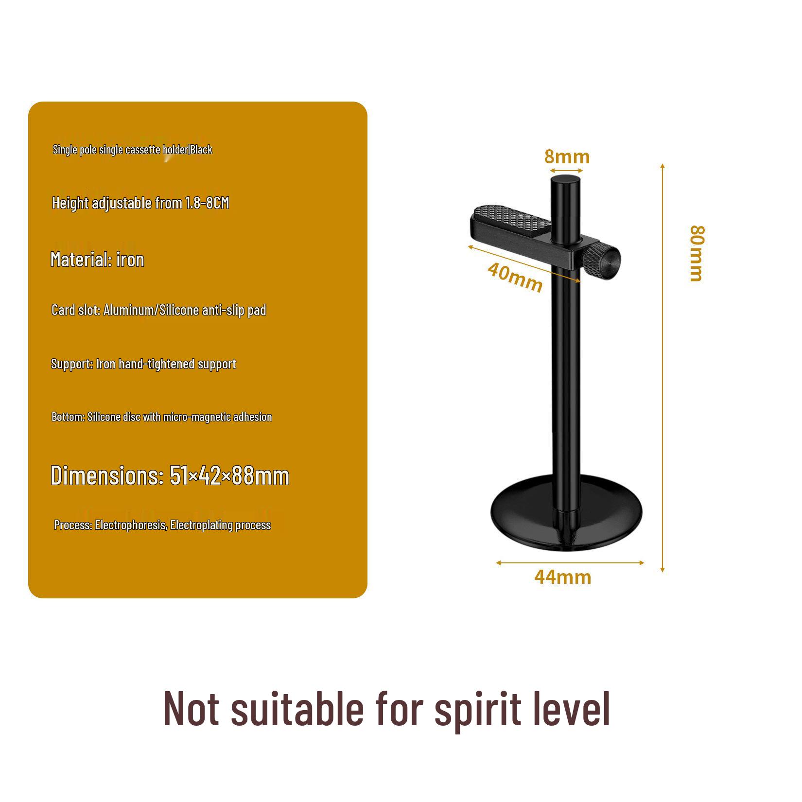 

Graphics Card Support Bracket: Full Aluminum Alloy, Vertical Magnetic Base, Anti-Deformation for 4080Ti Desktop PCs
