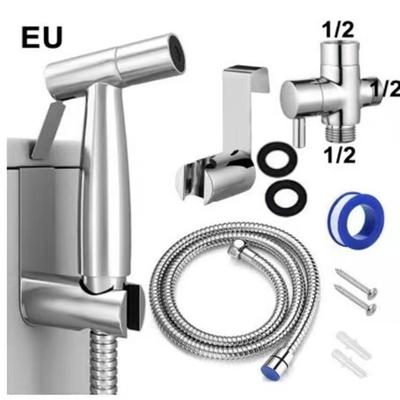 Doppelwinkelventil Bidet mit Hochdruck-Sprühpistole für Bad & Toilette