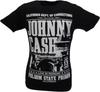 Unisexs Black Official Johnny Cash Live At Folsom Prison T Shirt