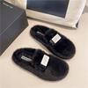 Internet Celebrity Mao Mao Slippers Women's Shoes 2025 Autumn and Winter New Wear Lazy Flat Bottom One Pedal Bag Head Cotton Slippers