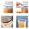 7Pcs/Set Kitchen Sealed Jar Grain Storage Box Refrigerated Odor-Free Transparent PP Fresh-Keeping Box (BPA Free,FDA Certified)