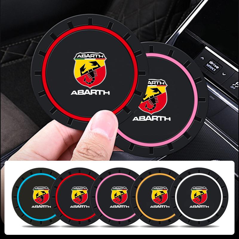Car Silicone Coaster Mug Drinks Non-Slip Mat Mute Pad H Accessories For Fiat Abarth Grande Punto Tipo Stilo Ducato Palio 500x Brav