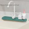 3-Piece Set of Kitchen Sink Drain Board Silicone Non-Slip Mat Drainage Mat Faucet Storage Mat