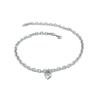 Pet Wedding Heart Collar Jeweled Necklace Heart Charm Wedding Costume Stainless Steel Heart Necklace