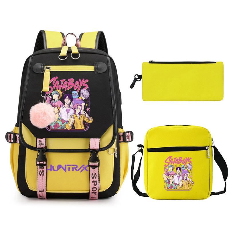 Animation Cartoon Printing High Value Fashion Shoulder Bag Casual Pencil Bag Campus Trend Student Schoolbag no specifications