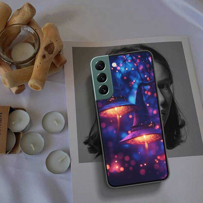 Halloween Wizard Hat Horror Fun Phone Case For Samsung Galaxy S22 S25 Ultra S21 S10 Plus S26 Edge S20 S23 S24 FE Cover Silic